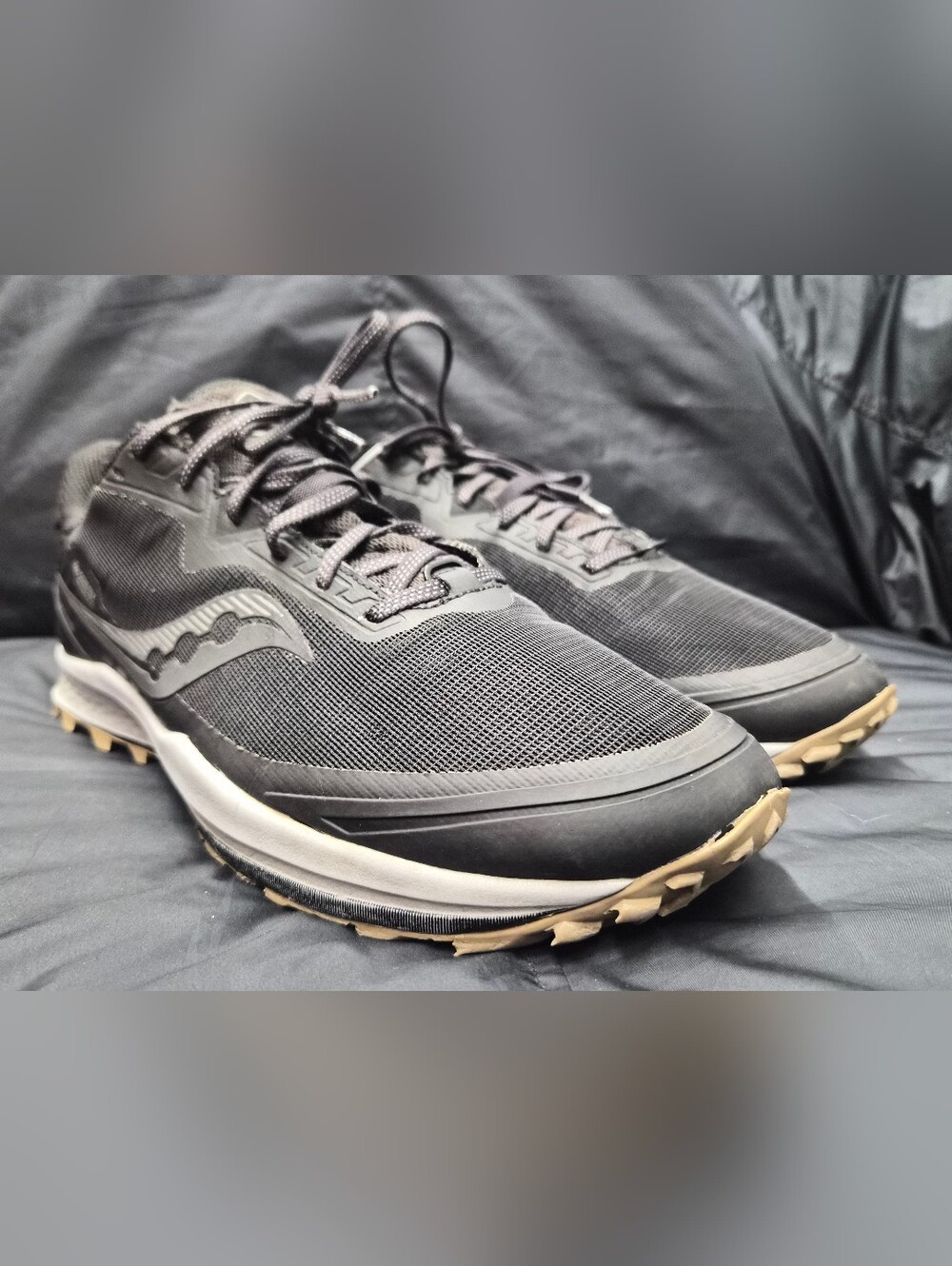 Men's Saucony Peregrine 11 GTX (Gore-Tex) "Black/Gravel" (S20643-45) Sz. 12